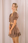 ST2944-BROWN MULTI FLORAL
