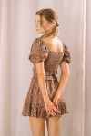 ST2944-BROWN MULTI FLORAL